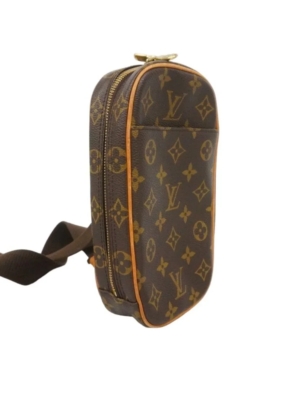 Louis Vuitton Belt Bag Monogram Pochette Gange Brown